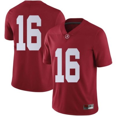 Men's Alabama Crimson Tide #16 Will Reichard Crimson Limited NCAA College Football Jersey 2403FGYQ2